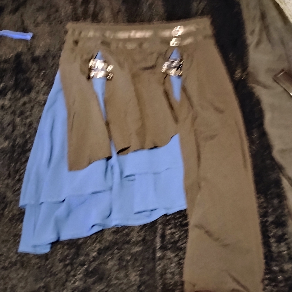 Stylish Black and Blue Women's Skirt